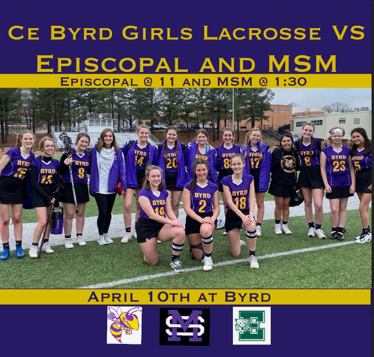 Home games this weekend for Byrd Girls Lacrosse