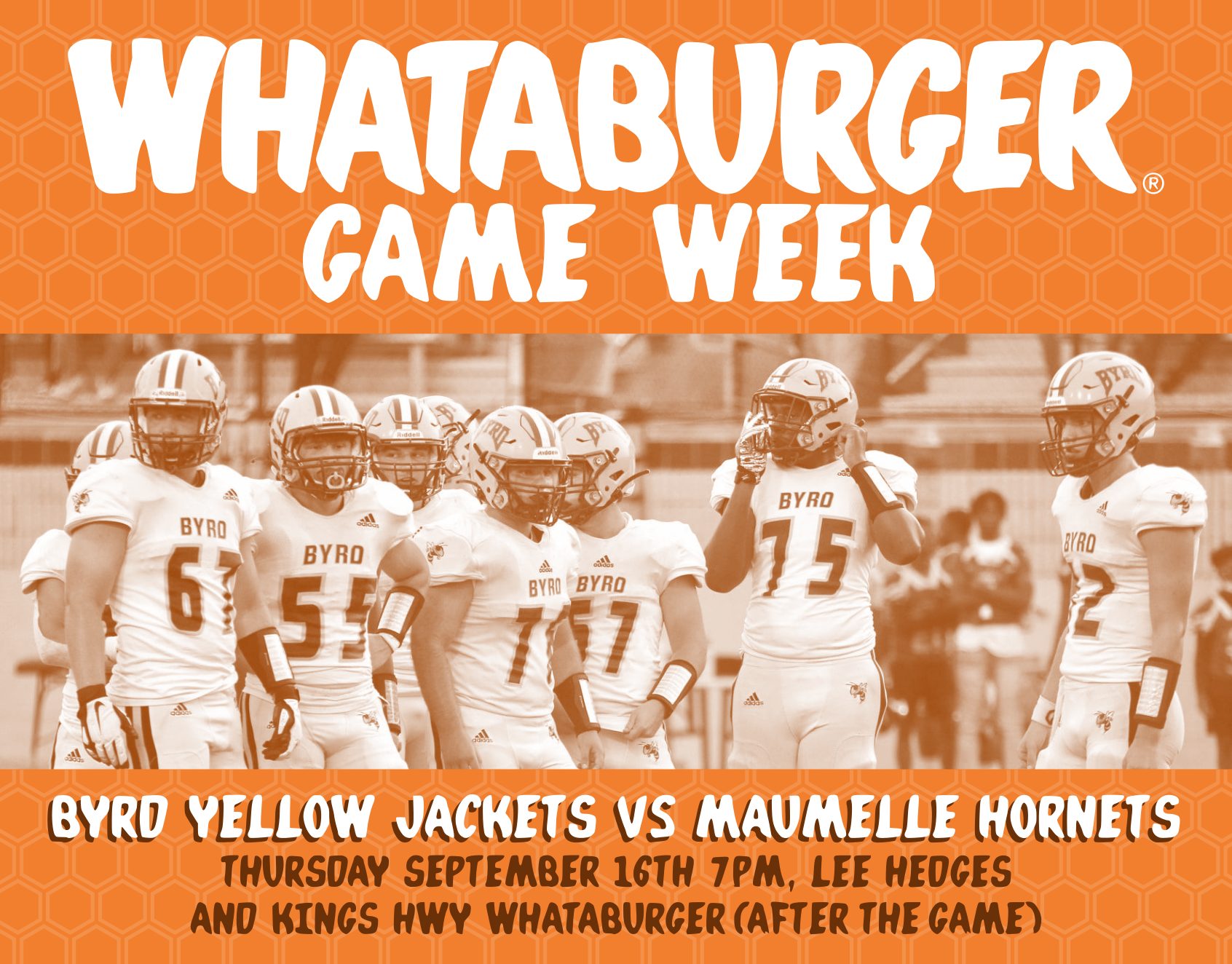 WHATABURGER Game Week CE Byrd High School
