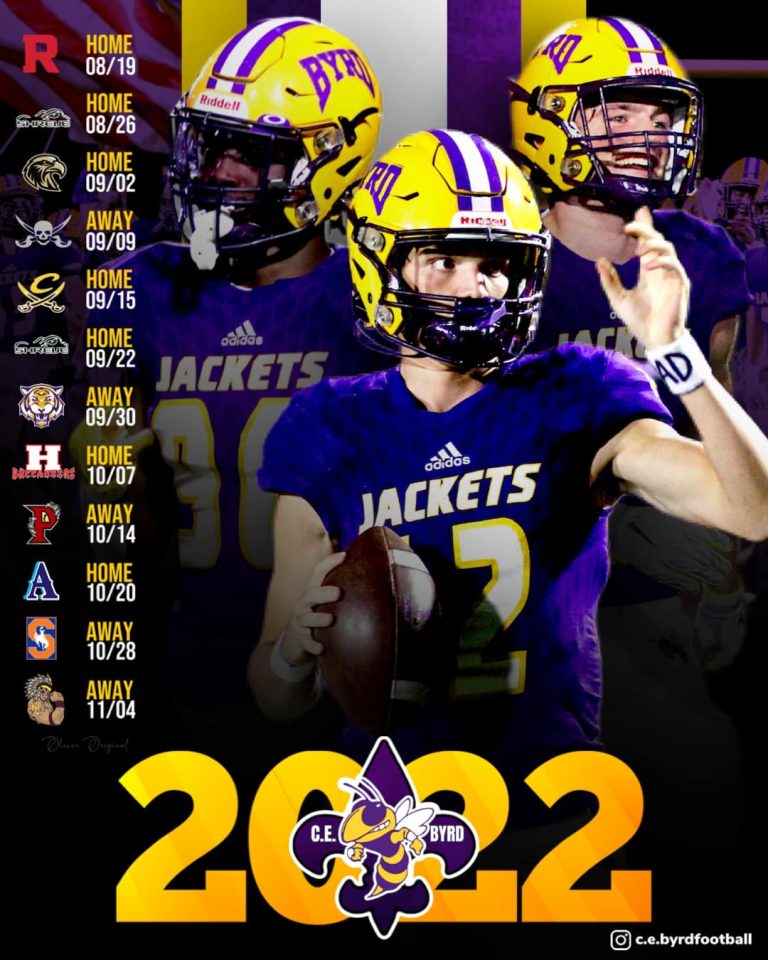 2022 Varsity Football Schedule | CE Byrd High School