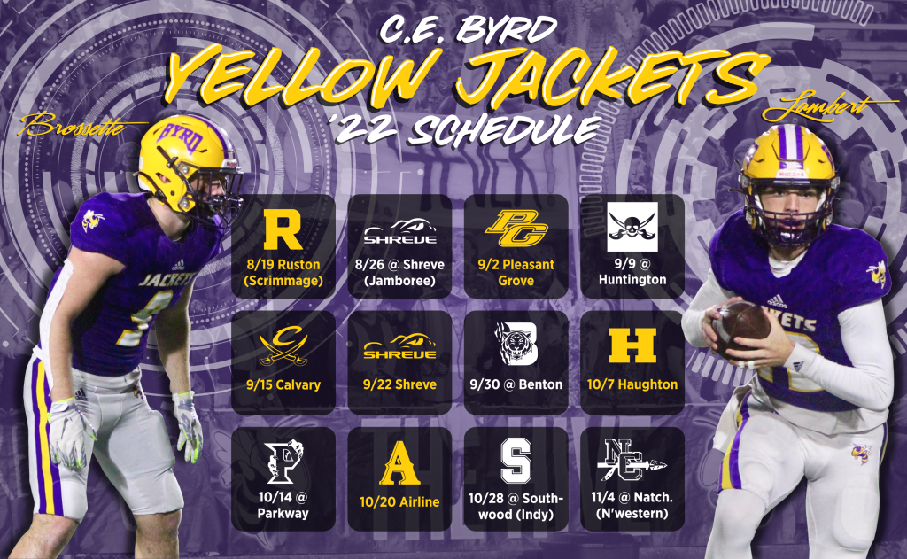 2022 Byrd Varsity Football Schedule | CE Byrd High School