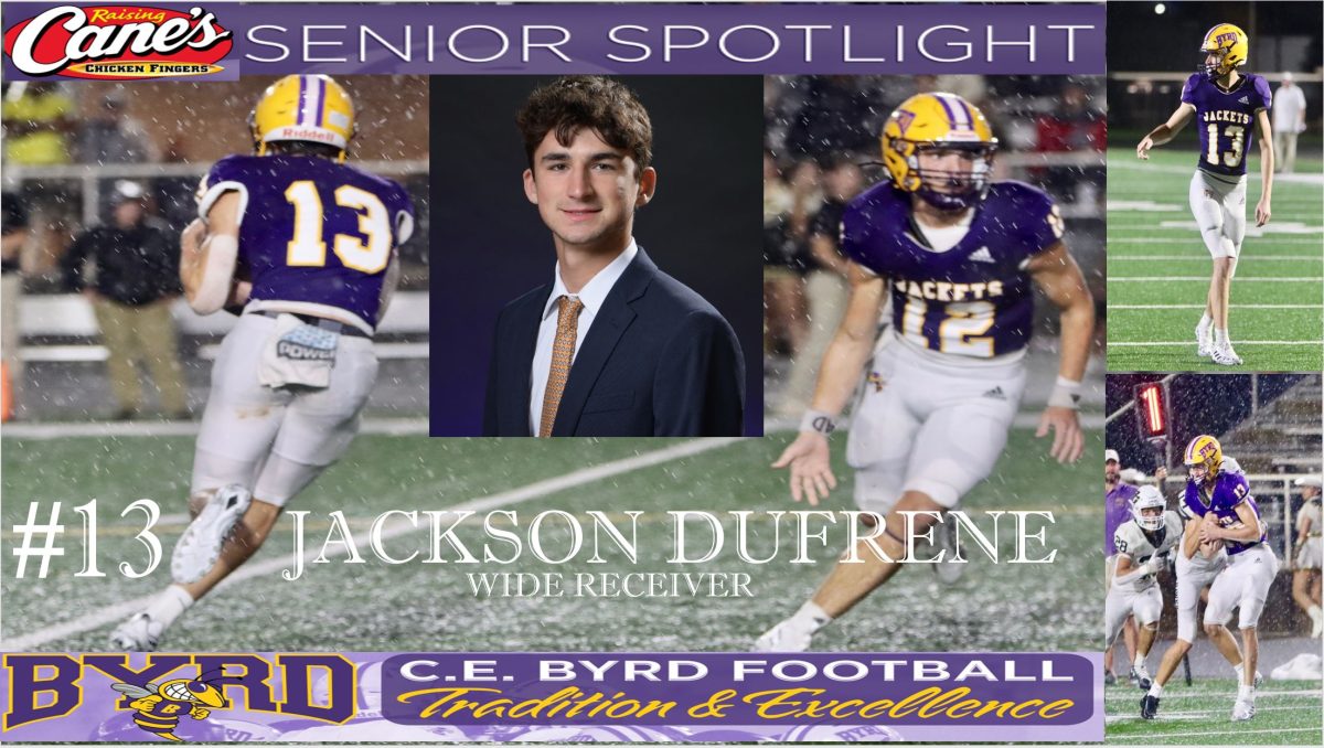 Raising Cane’s Senior Spotlight No. 13 Jackson Dufrene CE Byrd High School