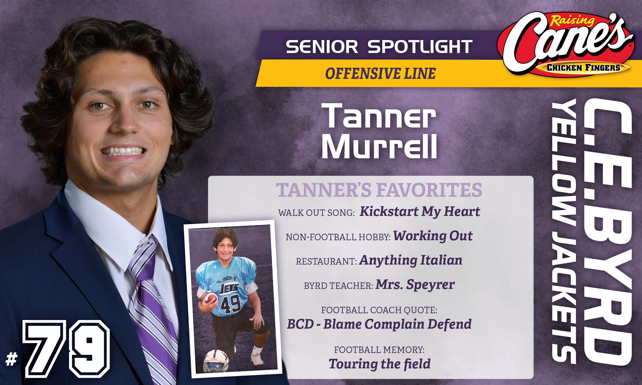 Featured image for “Raising Cane’s Senior Spotlight #19 – Tanner Murrell”